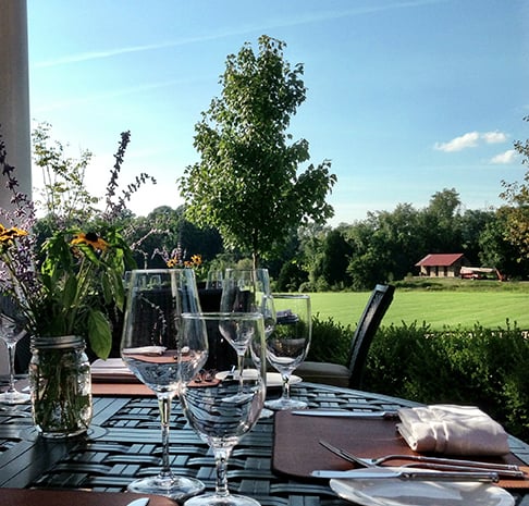 Dining on Gold Cup Terrace