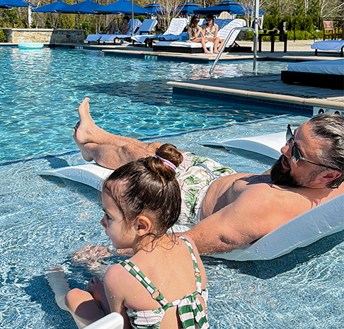 family pool time