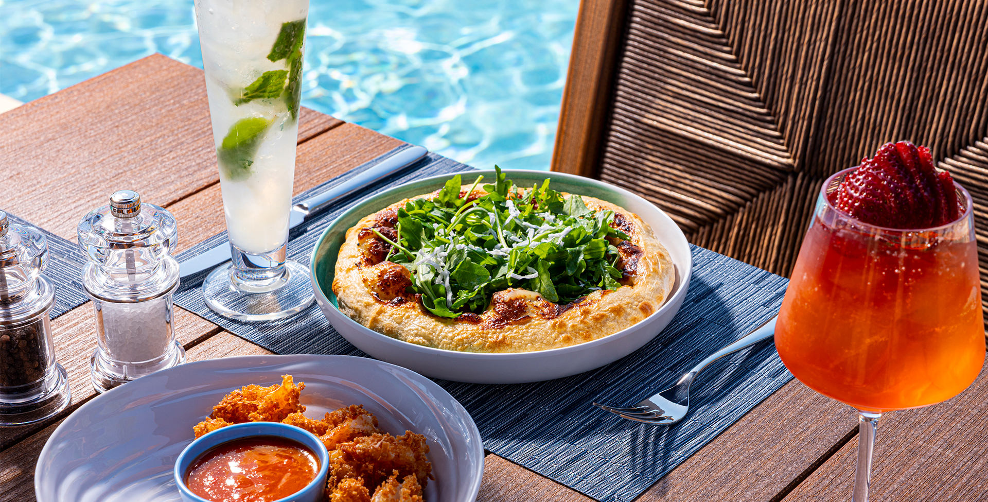 Pools Diner Dining Menus | Outdoor Pool Complex at Salamander Resort | Family and ...